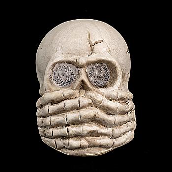 Статуетка Halloween, череп, LED,  11*9*8,1 см, BX20101-3A Статуетка Halloween, череп, LED,  11*9*8,1 см, BX20101-3A