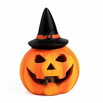 Статуетка Halloween, гарбуз, LED,  9,1*9,1*12,3 см, BX20084-3A