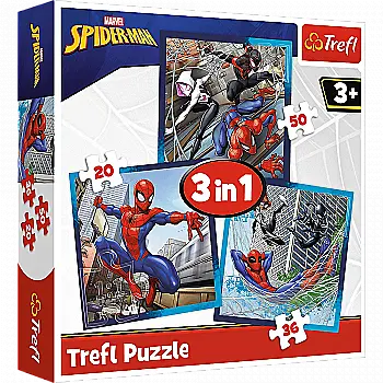 Пазл "3 в 1" - Друзі Спайдермена. Disney Marvel Spiderman, Trefl, 34874 Пазл "3 в 1" - Друзі Спайдермена. Disney Marvel Spiderman, Trefl, 34874
