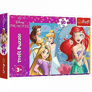 Пазл "30" - День чарівних принцес. Disney Princess, Trefl, 18308 Пазл "30" - День чарівних принцес. Disney Princess, Trefl, 18308