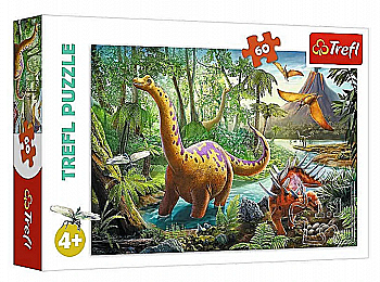 Пазл "60" - Міграція динозаврів, Trefl, 17319 Пазл "60" - Міграція динозаврів, Trefl, 17319