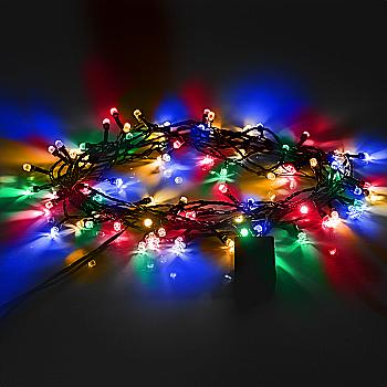Электрогирлянда Yes! Fun "Бриллиант" 8 мм, 80 LED, разноцветная, 8 м, 8 режимов мигания, 975051 Электрогирлянда Yes! Fun "Бриллиант" 8 мм, 80 LED, разноцветная, 8 м, 8 режимов мигания, 975051