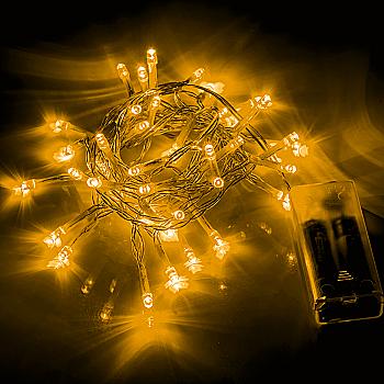 Электрогирлянда Yes! Fun "Нить" 41 LED, тепло-белая, 2,8 м, статическая, на батарейках, 975054 Электрогирлянда Yes! Fun "Нить" 41 LED, тепло-белая, 2,8 м, статическая, на батарейках, 975054