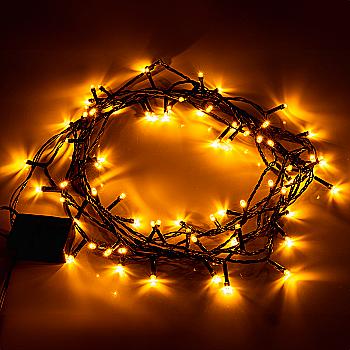 Электрогирлянда Yes! Fun "Нить" 70 LED, желтая, 4,9 м, 8 режимов мигания, 974852 Электрогирлянда Yes! Fun "Нить" 70 LED, желтая, 4,9 м, 8 режимов мигания, 974852