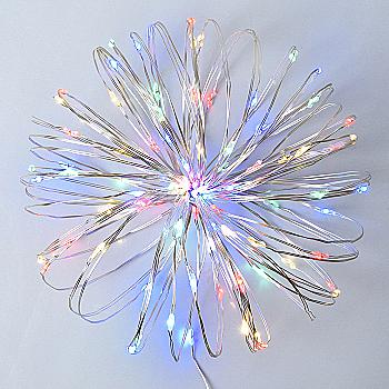 Электрогирлянда Yes! Fun "Нить" на медной проволоке, 100 LED, разноцветная 10 м, статическая, USB, 975037 Электрогирлянда Yes! Fun "Нить" на медной проволоке, 100 LED, разноцветная 10 м, статическая, USB, 975037