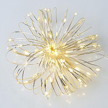 Электрогирлянда Yes! Fun "Нить" на медной проволоке, 100 LED, тепло-белая 10 м, статическая, USB, 975035 Электрогирлянда Yes! Fun "Нить" на медной проволоке, 100 LED, тепло-белая 10 м, статическая, USB, 975035