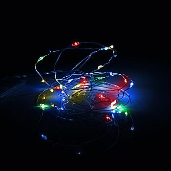 Электрогирлянда Yes! Fun "Нить" на медной проволоке, 20 LED, разноцветная 2 м, статическая, батарейки, 975022 Электрогирлянда Yes! Fun "Нить" на медной проволоке, 20 LED, разноцветная 2 м, статическая, батарейки, 975022