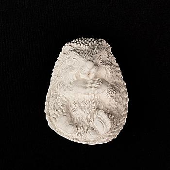 Заготовка с гипса Ёж лапки на животе, b11003