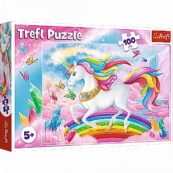 Пазл "100" - У кришталевий світ єдинорогів, Trefl, 16364 Пазл "100" - У кришталевий світ єдинорогів, Trefl, 16364
