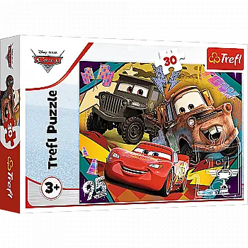 Пазл "30" - Швидкісні машини / Disney Cars 3, Trefl, 18293 Пазл "30" - Швидкісні машини / Disney Cars 3, Trefl, 18293