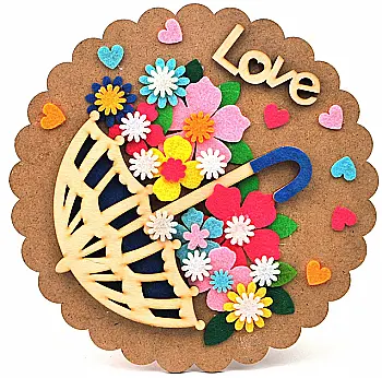 Набір для творчості "Виріб аплікація із фетру Love", ФА-11 Набір для творчості "Виріб аплікація із фетру Love", ФА-11