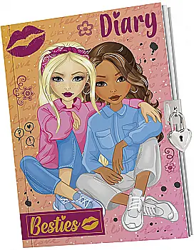 Щоденник А5 Besties із замочком, 60 аркушів, 961021 Щоденник А5 Besties із замочком, 60 аркушів, 961021