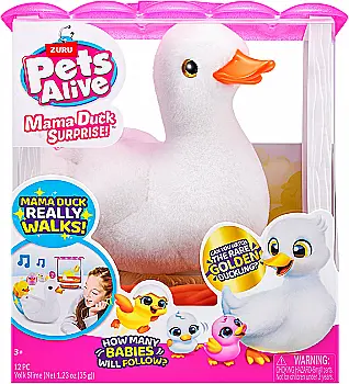 Інтерактивний ігровий набір-сюрприз PETS ALIVE S1 - Мама качечка з сюрпризом, 9548 Інтерактивний ігровий набір-сюрприз PETS ALIVE S1 - Мама качечка з сюрпризом, 9548