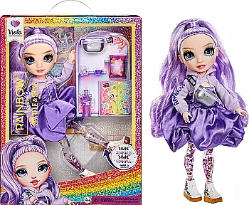 Кукла Rainbow High серии "Sparkle & Shine" - Виола, с аксессуарами, 427810 Кукла Rainbow High серии "Sparkle & Shine" - Виола, с аксессуарами, 427810