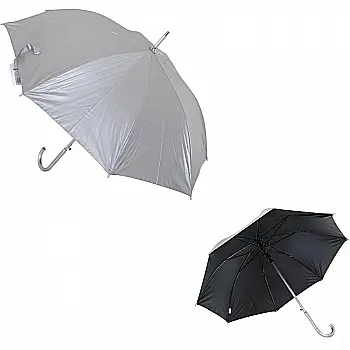 Парасоля тростина автомат MEGAN PROMO, срібно/синій, Economix, E98401-02n