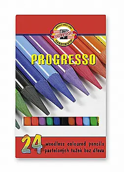 Карандаши 24 цв. бездревесные Progresso, 875802, KIN, 02130 Карандаши 24 цв. бездревесные Progresso, 875802, KIN, 02130