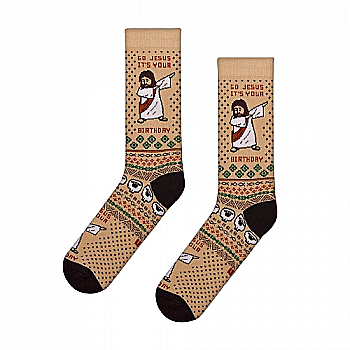 Шкарпетки махрові Jesus Birthday, 35-39, CEH0394 Шкарпетки махрові Jesus Birthday, 35-39, CEH0394