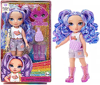 Ігровий набір з лялькою Rainbow High серії "Littles" - Аметиста, з аксесуарами, 531234 Ігровий набір з лялькою Rainbow High серії "Littles" - Аметиста, з аксесуарами, 531234