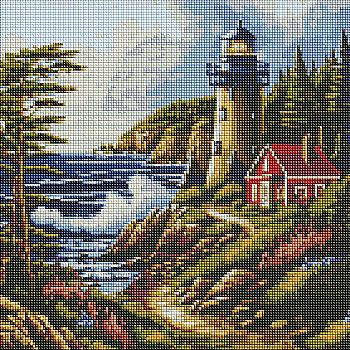 Алмазная мозаика "Морской бриз" 40*40 см, AMO7817, ТМ "Ideyka" Алмазная мозаика "Морской бриз" 40*40 см, AMO7817, ТМ "Ideyka"
