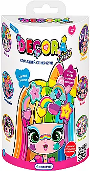 Ігровий набір з лялькою Decora - Різнокольоровий сюрприз, в асортименті, в дисплеї, D1000 Ігровий набір з лялькою Decora - Різнокольоровий сюрприз, в асортименті, в дисплеї, D1000
