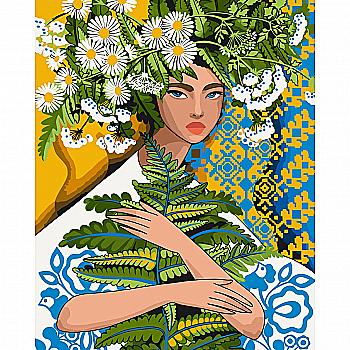 Набір для розпису по номерах 40*50 см "Івана Купала", 10028-AC Набір для розпису по номерах 40*50 см "Івана Купала", 10028-AC