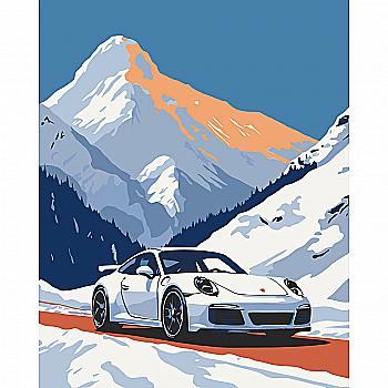 Набір для розпису по номерах 40*50 см "Porsche 911", 12505-AC Набір для розпису по номерах 40*50 см "Porsche 911", 12505-AC