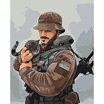 Набір для розпису по номерах 40*50 см "Котики", 10404-NN