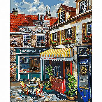 Картина по номерам SANTI "Уютный дворик" 40*50 см, 954861