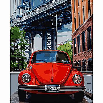 Картина по номерам SANTI "Ретро машина" 40*50 см, 954749