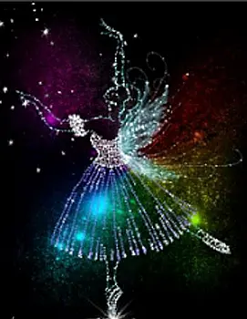 Набір з алмазною мозаїкою "Балерина" 30*40 см, H8730 Набір з алмазною мозаїкою "Балерина" 30*40 см, H8730