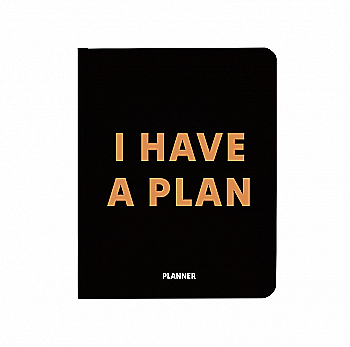 Блокнот для планировки "I HAVE A PLAN" черный, orner-1954 Блокнот для планировки "I HAVE A PLAN" черный, orner-1954