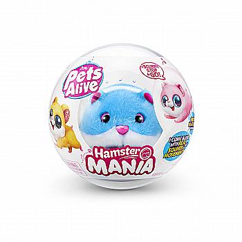 Интерактивная мягкая игрушка PETS ALIVE S1 – Забавный Хомячок, голубой, 9543-1 Интерактивная мягкая игрушка PETS ALIVE S1 – Забавный Хомячок, голубой, 9543-1