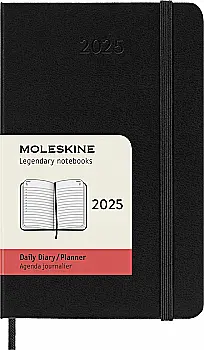Ежедневник 2025 карманный, черный, Moleskine, DHB12DC2Y25 Ежедневник 2025 карманный, черный, Moleskine, DHB12DC2Y25