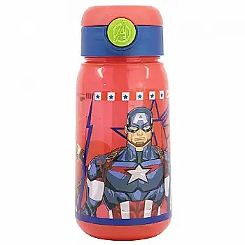 Пляшка дитяча 510 мл, з кришкою та соломинкою, "Avengers invincible force" STOR, 74142 Пляшка дитяча 510 мл, з кришкою та соломинкою, "Avengers invincible force" STOR, 74142