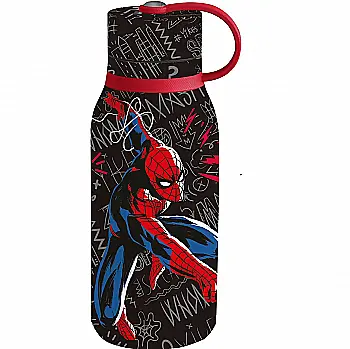 Термос з нерж. сталі з подв. стінками, 330 мл, "Spiderman black board" STOR, 74741 Термос з нерж. сталі з подв. стінками, 330 мл, "Spiderman black board" STOR, 74741