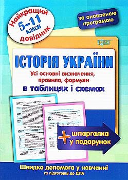 Найкращий довідник. Історія України в таблицях і схемах. 5-11 класи (у), 05639 Найкращий довідник. Історія України в таблицях і схемах. 5-11 класи (у), 05639