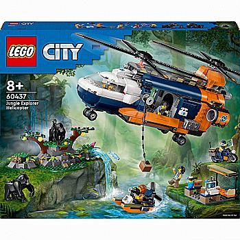 Конструктор Lego City "Вертолет в базовом лагере для исследования джунглей", 60437 Конструктор Lego City "Вертолет в базовом лагере для исследования джунглей", 60437