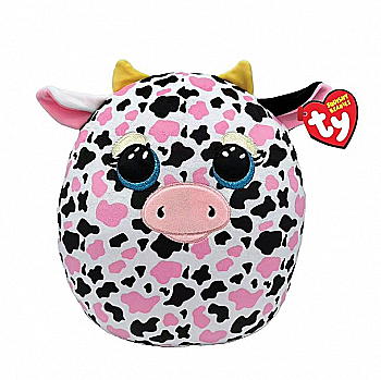 Іграшка м`яка TY Squish-a-Boos Рожева корівка "Milkshake" 40 см, 39364 Іграшка м`яка TY Squish-a-Boos Рожева корівка "Milkshake" 40 см, 39364