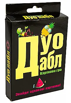 Гра настільна "Дуо Дабл" (укр) 30218, ТМ "Strateg" Гра настільна "Дуо Дабл" (укр) 30218, ТМ "Strateg"