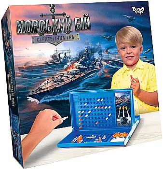 Настільна розважальна гра "Морський бій" укр (10), G-MB-01U Настільна розважальна гра "Морський бій" укр (10), G-MB-01U