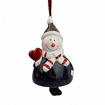 Декор новогодний "Снеговик" 8,5*7,8*12 см, EG23245-1