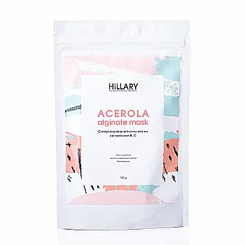 Стимулююча альгінатна маска з вітамінами В, C Hillary Acerola, 100 г, HI-08-460 Стимулююча альгінатна маска з вітамінами В, C Hillary Acerola, 100 г, HI-08-460