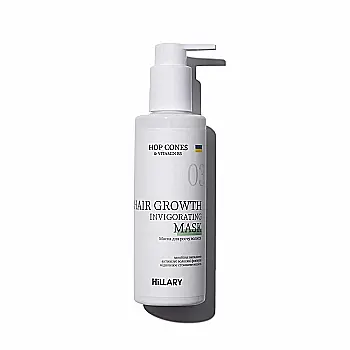 Маска для росту волосся Hillary Hop Cones & B5 Hair Growth Invigorating, 200 мл, HI-07-475 Маска для росту волосся Hillary Hop Cones & B5 Hair Growth Invigorating, 200 мл, HI-07-475