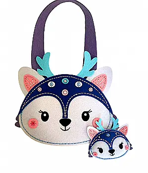 Сший сам из фетра сумка + брелок "Олень", НС-14 Сший сам из фетра сумка + брелок "Олень", НС-14