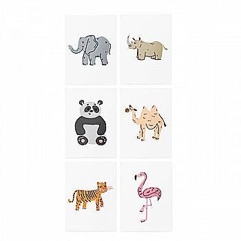 Временные татуировки с дополненной реальностью "Asian animals AR set", TATTon.me Временные татуировки с дополненной реальностью "Asian animals AR set", TATTon.me