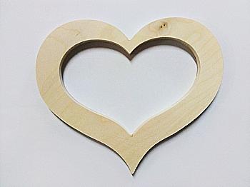 Заготівка дерев`яна "Серце", 0082 Заготівка дерев`яна "Серце", 0082