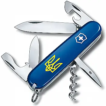 Ніж Victorinox Spartan Ukraine 91мм/12функ/син /Тризуб жовт. Vx13603.2_T0018u Ніж Victorinox Spartan Ukraine 91мм/12функ/син /Тризуб жовт. Vx13603.2_T0018u