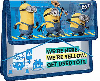 Папка для зошитів пласт. на гумці B5 "Minions", 491565 Yes