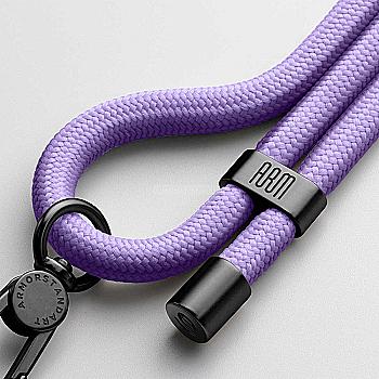Ремінець для смартфона ArmorStandart Rope Black Lavander with Dark holder, ARM67197 Ремінець для смартфона ArmorStandart Rope Black Lavander with Dark holder, ARM67197