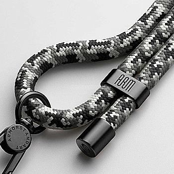 Ремінець для смартфона ArmorStandart Rope Black Monochrome with Clear holder, ARM76091 Ремінець для смартфона ArmorStandart Rope Black Monochrome with Clear holder, ARM76091